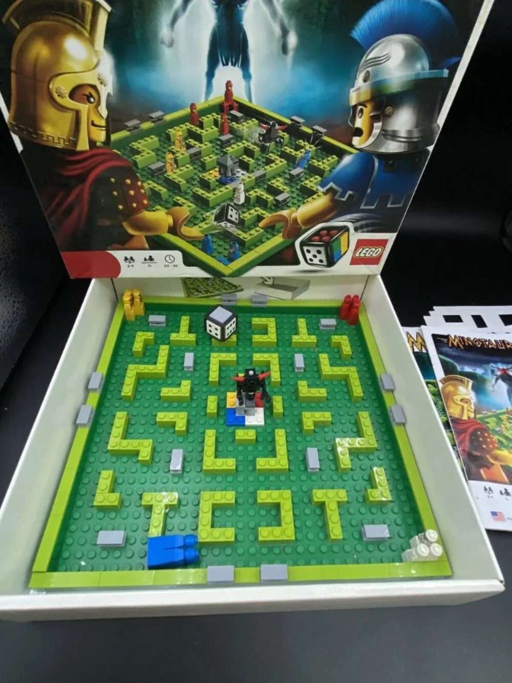 Lego Game Minotaurus 3841 Board Game Box Mini Figures Manuals READ
